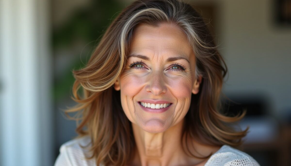 Coiffures élégantes pour femmes de 60 ans : mi-longs dégradés sublimés par une frange raffinée Coiffures élégantes pour femmes de 60 ans : mi-longs dégradés sublimés par une frange raffinée